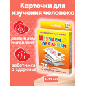 Изучаем организм 3-10 лет набор карточек для детей в дорогу обучающие и развивающие карточки